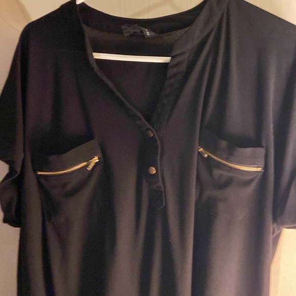 Dressy black womens top - Picture 2 of 2